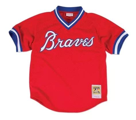 Jersey Mitchell Ness Mlb Beisbol Bravos De Atlanta Braves Env O Gratis