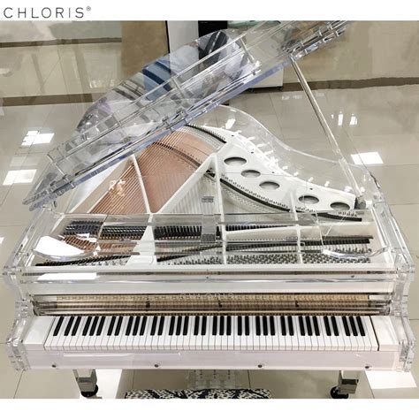 Modern Acrylic Piano With Bulbs Hg180A Crystal Grand Piano China