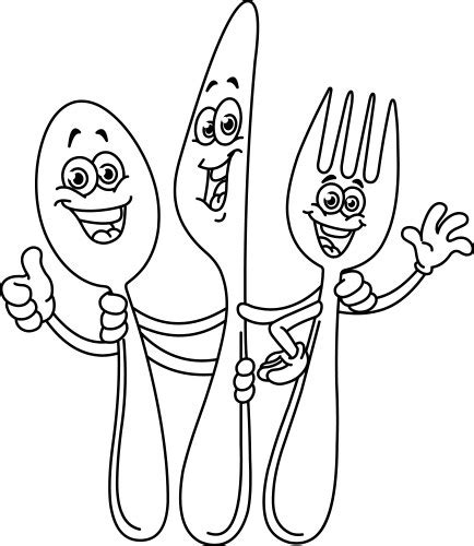 Cartoon Forks Spoon Vector Images Over 4100