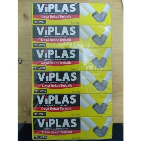 Jual LEM PIPA PVC VIPLAS TUBE 40 GRAM LEM PARALON ODOL 40 GRAM