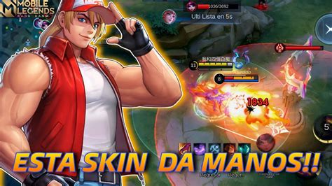 TERRY BOGARD LA SKIN QUE SI DA MANOS KOF 97 PAQUITO JUNGLA MLBB ESP