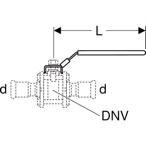 Actuator Lever Set Lockable For Geberit Mapress Ball Valve Flanged