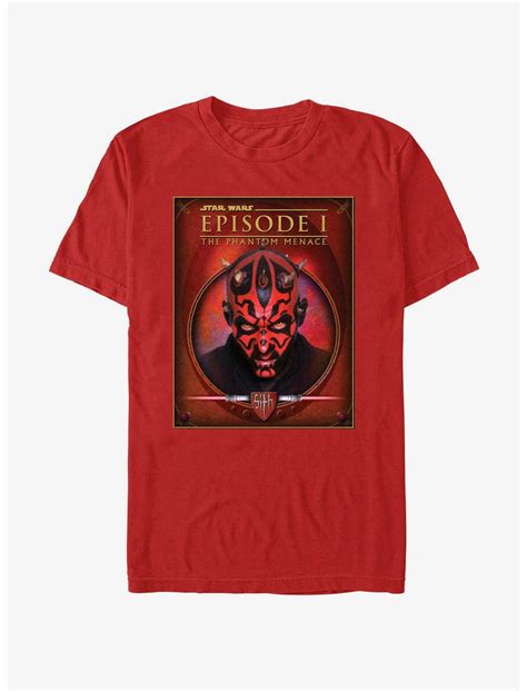 Star Wars Darth Maul Episode 1 Poster T Shirt Red Hot Topic