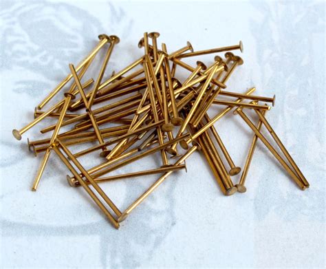 Brass Head Pins Brooklyn Charm