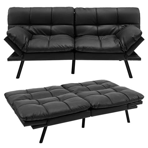 Buy Costway Seater Convertible Sofa Bed Click Clack Er Couch With