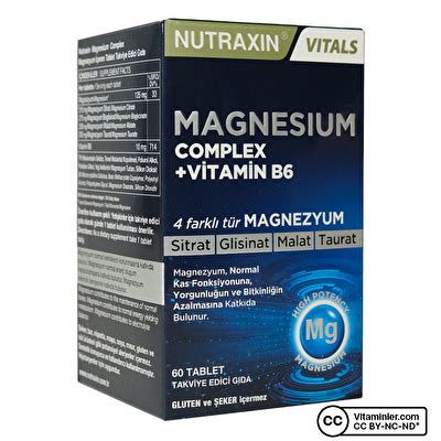 Nutraxin Magnesium Complex 60 Tablet Vitaminler