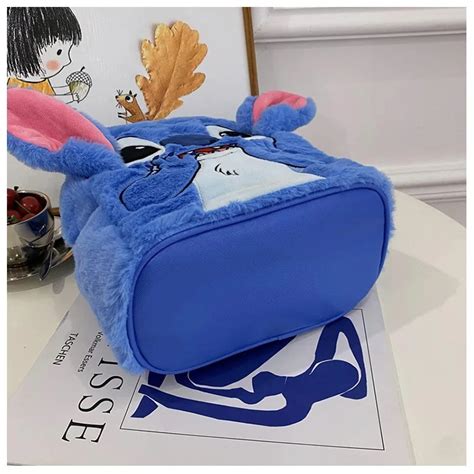 Bolsa Sacola Mochila Stitch Pelúcia Lilo e Stitch Disney Outlet 2024