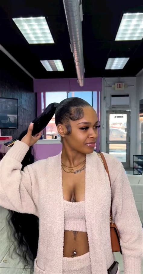 Pin by Aniah Martinez on Black girls hairstyles | Sleek ponytail ...