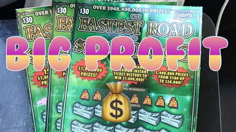 Nice Win On The Fastest Road Florida Lottery Scratch Off Tickets