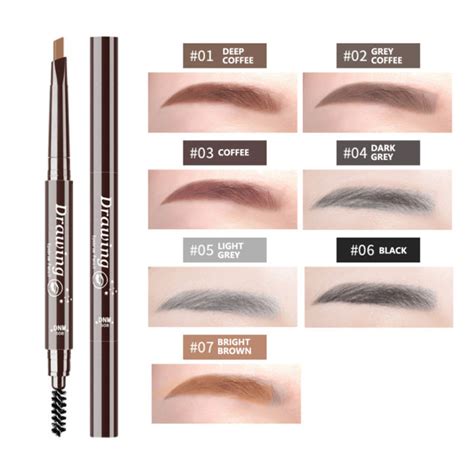 Dnm Double Head Eyebrow Pencil Natural Long Lasting Waterproof