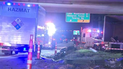 All Mainlanes On I 45 North Freeway Outbound Shut Down At Lake