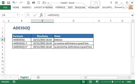 Come Usare La Funzione ADESSO Di Excel Excel Academy