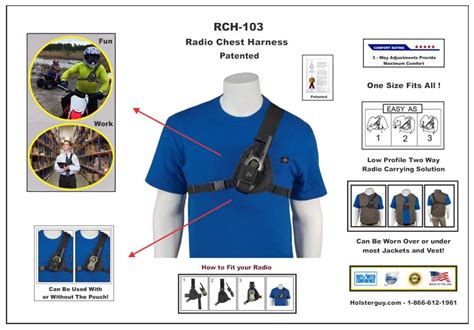 Holsterguy Rch Holster Radio Shoulder Chest Harness