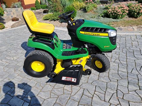 Zadbany Mocny Traktorek Kosiarka JOHN DEERE E140 V2 Briggs 22 Km Pompa