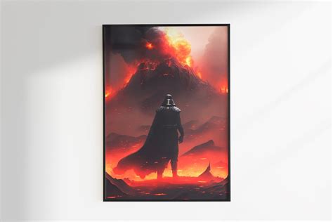 Star Wars Poster Darth Vader Faces Mustafar Star Wars Prints Star Wars