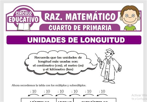 Ejercicios De Unidades De Longitud Para Cuarto De Primaria Rainy Weathers