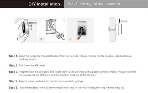 3 2 Inch Lcd Display Motion Detection Digital Door Peephole Viewer With