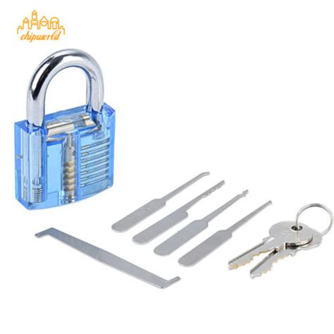 Transparent Cutaway Visible Practice Padlock Lock Training Locksmith