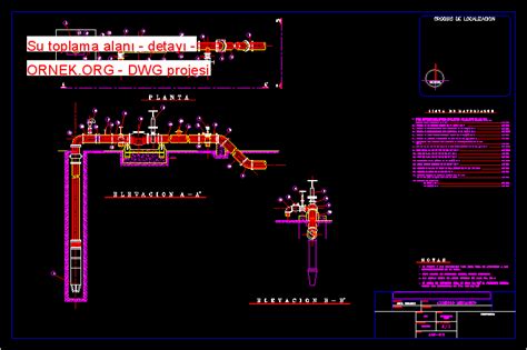 Proje Sitesi Atık su arıtma tesisi Autocad Projesi