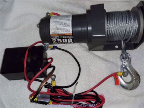 Badland 2500 Lbs ATV Utility Winch No Wireless Remote Control EBay