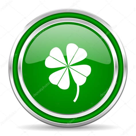 Four-leaf clover icon Stock Photo by ©alexwhite 30821189