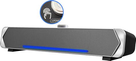 Heanttv Computer Speaker Usb Computer Soundbar Pc Speaker With Led