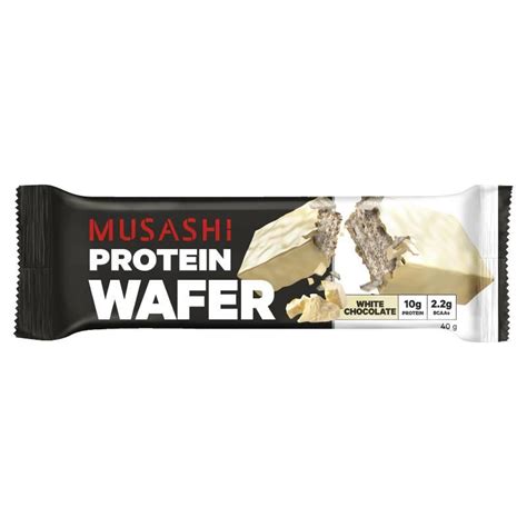 Buy Musashi Protein Wafer White Chocolate 40g Online At Chemist Warehouse®