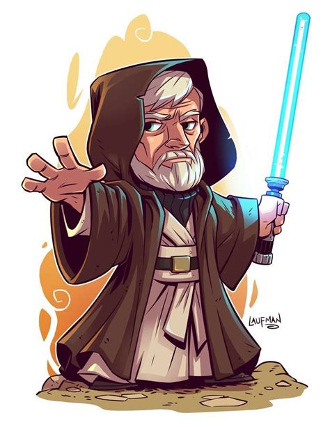 Obi Wan Ben Kenobi Star Wars Star Wars Cartoon Star Wars Characters