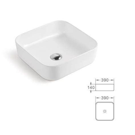 Mia Square Vessel White Bathroom Basins Perth