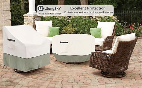 Lsongsky Outdoor Swivel Lounge Chair Cover100 Waterproof