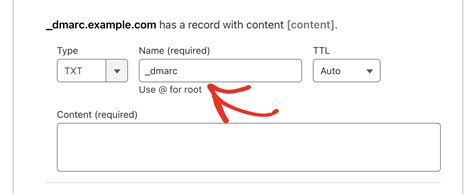 Adding a DMARC Record