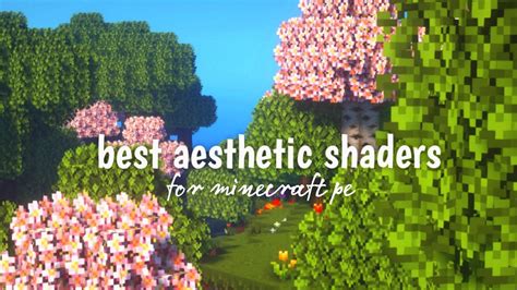 Best Aesthetic Shaders For Minecraft Pe Render Dragon Youtube