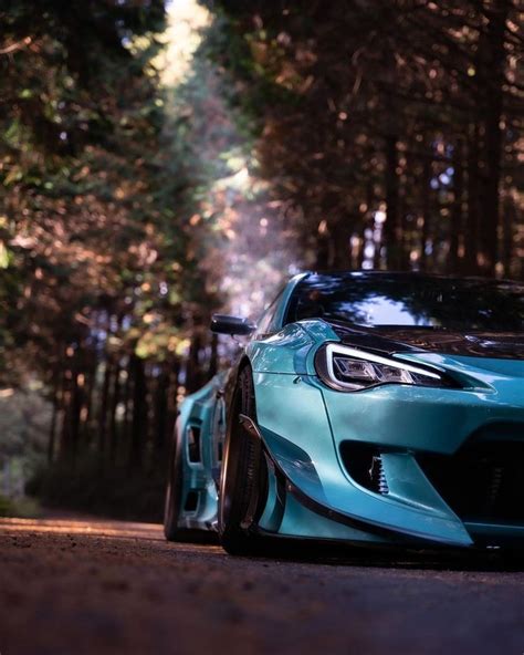 Blue Subaru BRZ Sports Car