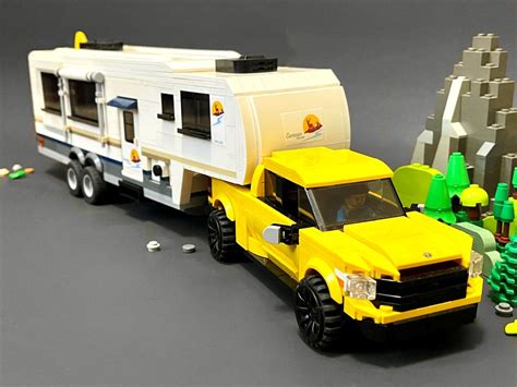 Lego Moc Toyota Tundra And Fifth Wheel Camper By Ibrickeditup