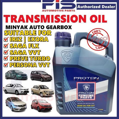 Fis Original Proton Atf Auto Transmission Oil Cvt Saga Flx Iriz Persona