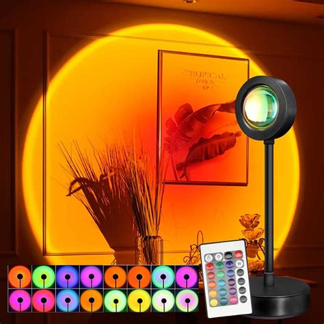 Sunset Projection Lamp Ougelee Sunset Light Lamp Projector With Remote