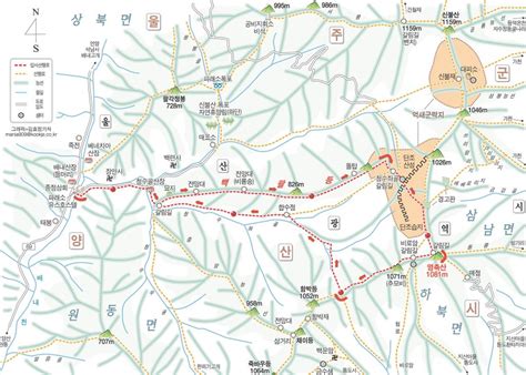 영남알프스 종주 영남알프스 산행코스 등산지도 버스시간표 네이버 블로그