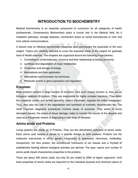 Solution Medical Biochemistry Part Introduction To Biochemistry