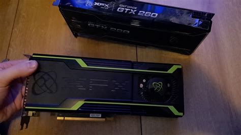 Retro Unboxing Xfx Geforce Gtx 260 Black Edition Youtube