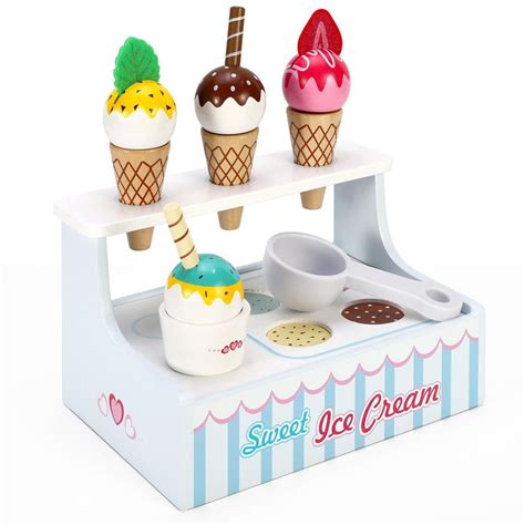 Wooden Mini Ice Cream Shop Toy The Little Baby Brand