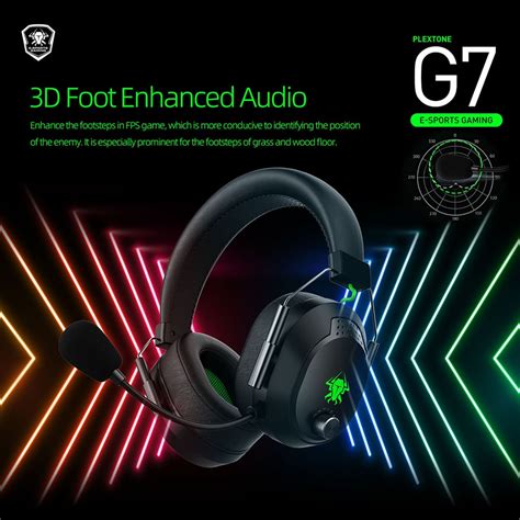 Tai nghe chụp tai bluetooth PLEXTONE G7 chống ồn esport Headphone có