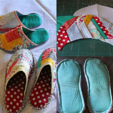 creer une pantoufle en tissu etape par etape