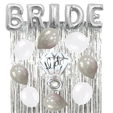 Bachelorette Party Bridal Showers Decorations Favors Supplies Kit Bachelorette Black And Silver