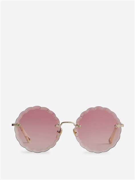 Chloé Rosie Oval Sunglasses In Pink Lyst