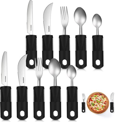 Amazon Uiifan 2 Set 10 Pcs Adaptive Utensils Stainless Steel