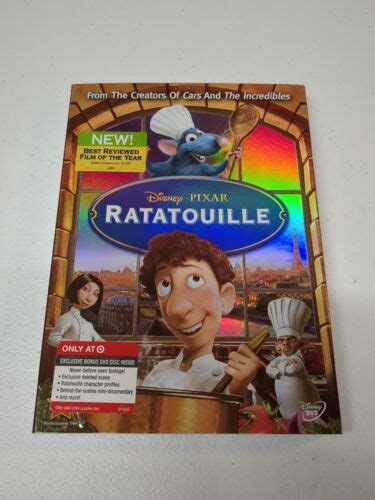 Disney Pixar Ratatouille DVD W Sleeve Unopened Bonus Target