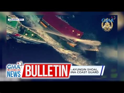 Resupply Boat Ng Pilipinas Pa Ayungin Shoal Binombahan Ng Tubig Ng