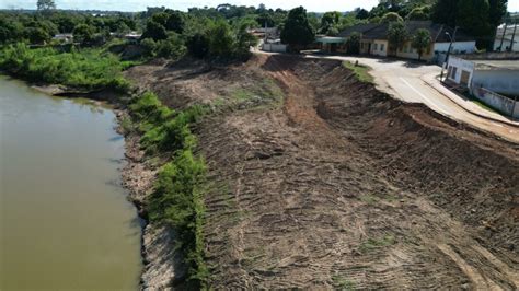 Acre Deracre Vistoria Obras Da Orla Do Rio Acre Em Brasileia Folha