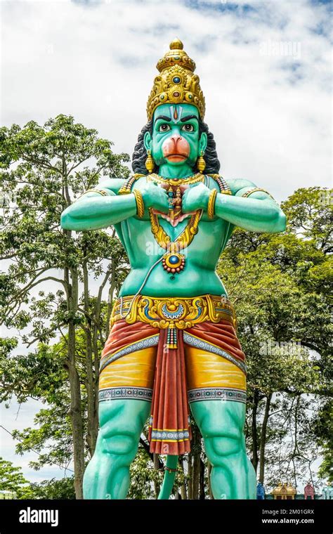 Hanuman Statue At The Batu Caves In Gombak Selangor Malaysia Asia