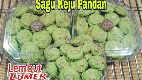 SAGU KEJU PANDAN COOKIES PREMIUM LUMER RENYAH MANIS YouTube